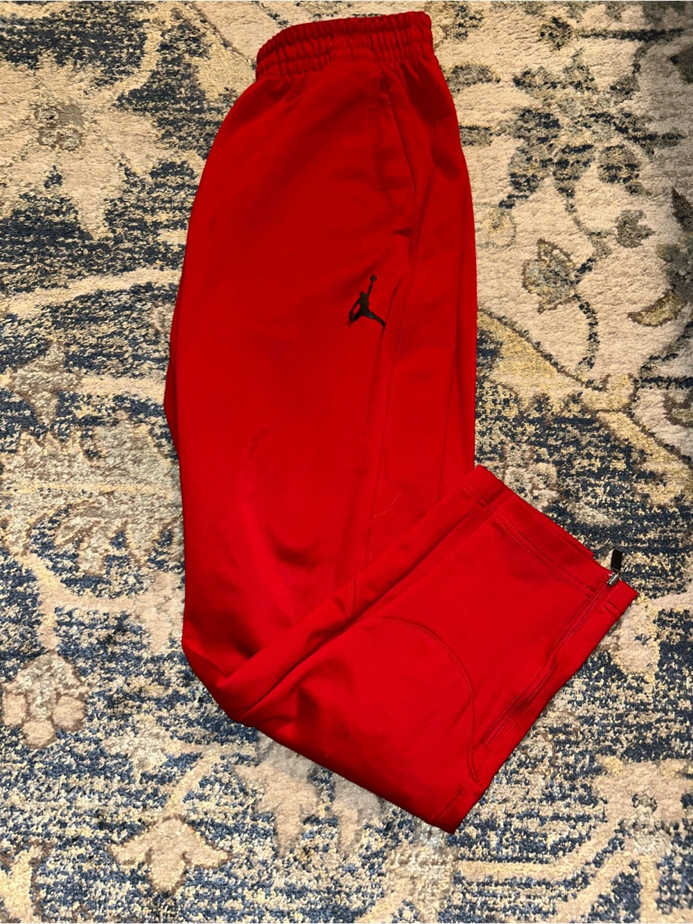 Jordan Men’s Red Jogger Pants w/ Black Jumpman